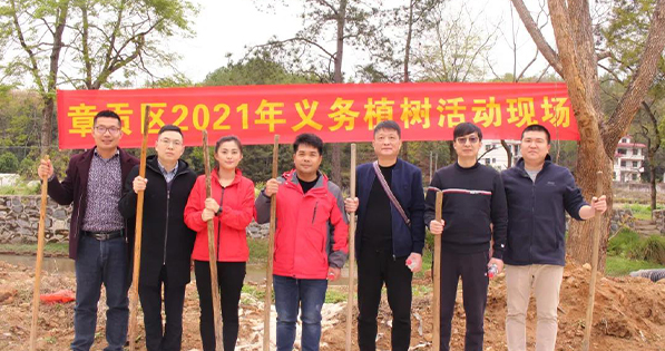 春回大地，萬物復蘇丨挺進環保聯合贛南專員辦、區生態環境局等單位開展義務植樹節活動
